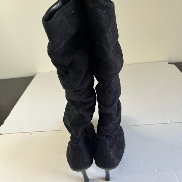Women’s Black Slouchy Heeled Boots | Approx. Size 9-10 - Picture 9 of 16